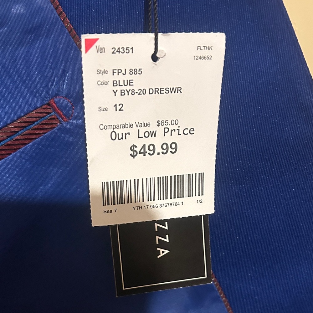 Andrew Fezza Royal Blue Kids Suit Set - Picture 3 of 6